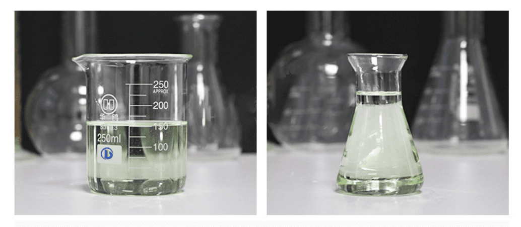 It appears as a light yellow transparent liquid