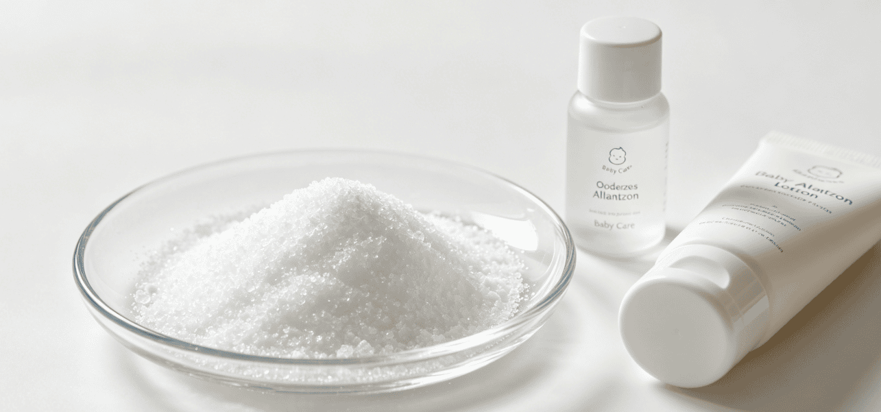 Allantoin stands out in the cosmetic industry thanks to its multiple mild and effective properties.